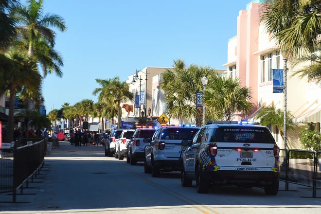 Scenes ahead of the 2022 Florida Gubernatorial Debate held in Fort Pierce on Oct. 24, 2022.