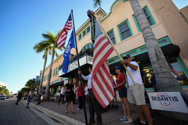 Scenes ahead of the 2022 Florida Gubernatorial Debate held in Fort Pierce on Oct. 24, 2022.