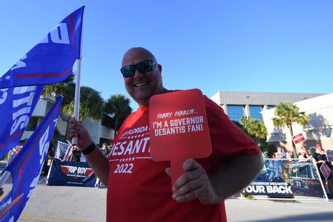 Scenes ahead of the 2022 Florida Gubernatorial Debate held in Fort Pierce on Oct. 24, 2022.