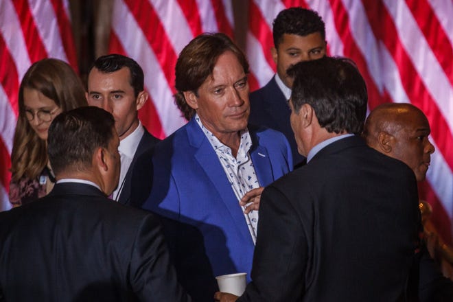 Actor Kevin Sorbo is among the attendees at Mar-a-Lago on Tuesday, November 15, 2022 as former President Donald Trump announced he is running again for president.
