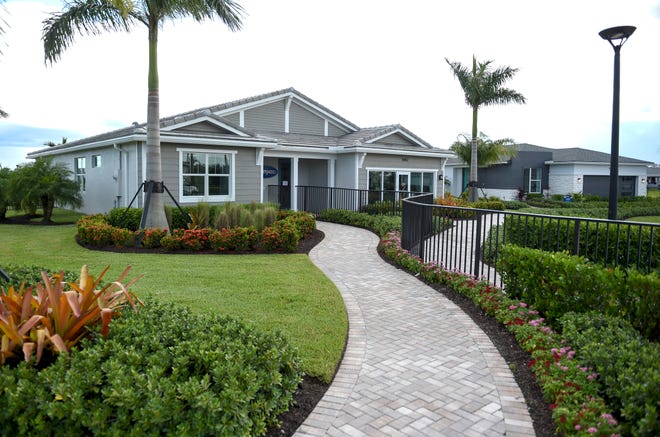 Custom model homes for developer Mattamy Homes are seen in the Manderlie community on Wednesday, Sept. 15, 2021, in the Tradition development in Port St. Lucie. New homes and luxury apartments are outpacing more affordable housing for many on the Treasure Coast.