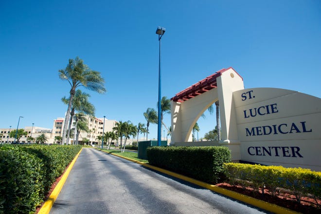 This undated photo shows the exterior of St. Lucie Medical Center in Port St. Lucie, Fla. It was renamed HCA Florida St. Lucie Hospital in March 2022.