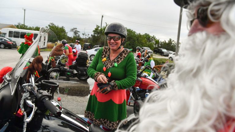 Wildflower Lady Riders give gifts, love to Martin Coast Center residents