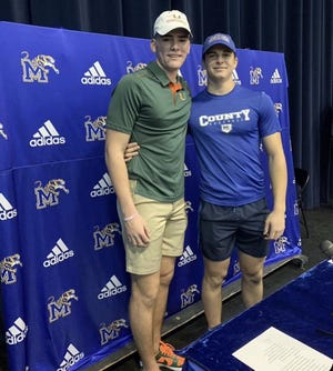 Martin County baseball seniors Nick Robert (University of Miami) and Jake Schincariol (Daytona State College) celebrated their signings to continue their baseball careers at the next level on Wednesday, Dec. 14, 2022.