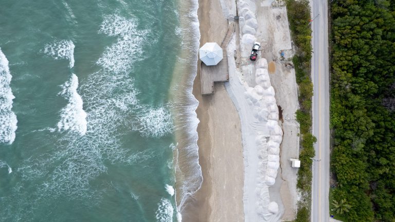 Bathtub Reef Beach open, but remains unguarded after erosion