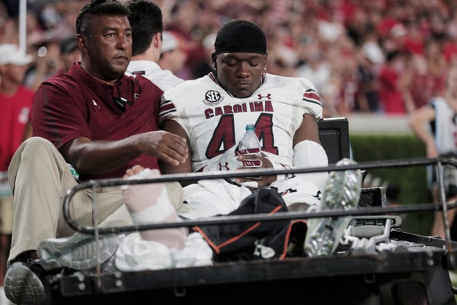 Sherrod Greene missed most of the 2020 and 2021 season with injuries, the latter an ankle injury against Georgia on Sept. 18, 2021.