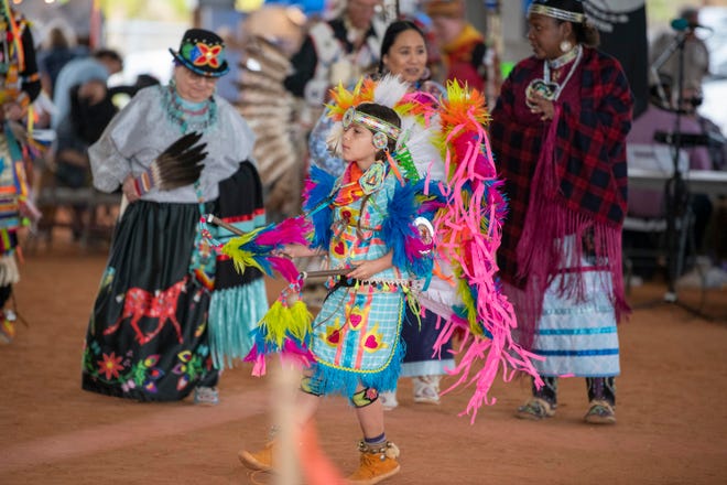 Scenes from the Thunder on the Beach Powwow and Native American Experience on Saturday, Feb. 19, 2022, at the Indian River County Fairgrounds. The event is an intertribal powwow that includes native culture-dancing, drumming, flute music, native food and over 30 vendors.
