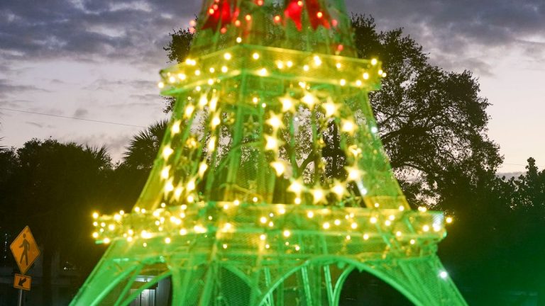 Paris in Rio, family builds Eiffel Tower replica to spread holiday cheer