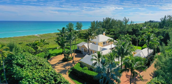 A Martin County home, at 485 S. Beach Road, sold for $16.5 million in February 2022. It was the highest residential property sale on the Treasure Coast that month.