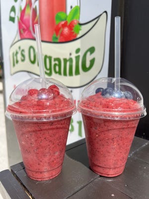 Don't Panic, It's Organic food truck in Palm City, serving smoothies and acai bowls, opened full-time March 14, 2022.