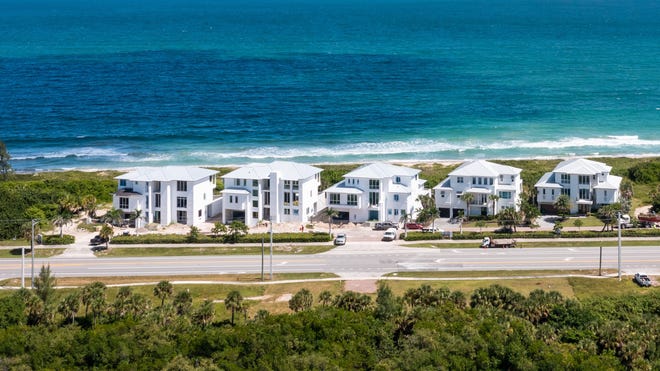 A St. Lucie County home at 4500 N. Highway A1A, pictured farthest left, sold for $5.8 million in September 2022.