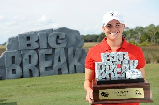 Vero Beach’s Jackie Stoelting was the “Big Break Florida” winner in the taped event that aired in May 2014.