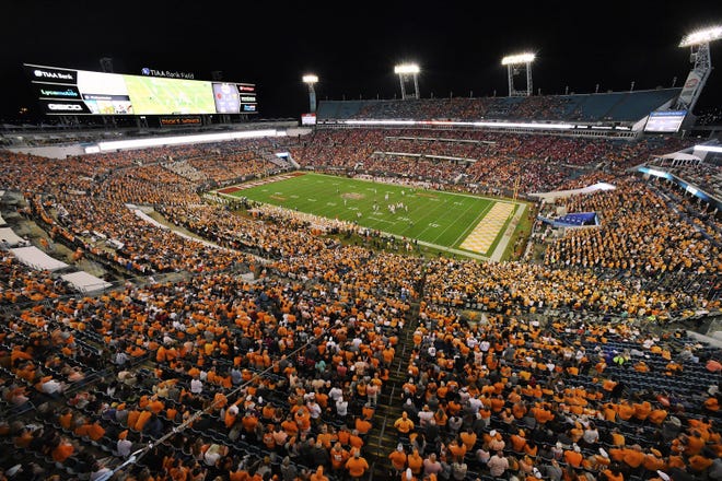 The 2020 Gator Bowl between Tennessee and Indiana drew 61,789 fans.