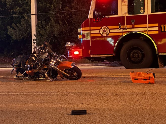 A Fort Pierce man, 49, died in a crash involving a 2007 Harley Davidson and a 2014 Volkswagen Jetta on U.S. 1 at Barber Street near Sebastian shortly before 5:15 p.m. on Monday, Jan. 2, 2023, according to the Florida Highway Patrol.