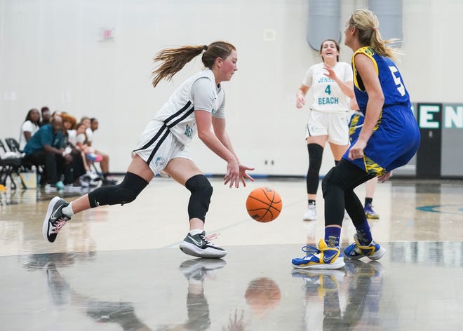 Jensen Beach hosts Martin County in a girls basketball game, Thursday, Dec. 15, 2022.