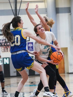 Jensen Beach hosts Martin County in a girls basketball game, Thursday, Dec. 15, 2022.