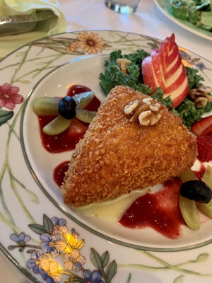 Baked brie is among the lunchtime offerings at Heidi's Jazz Club & Restaurant in Cocoa Beach.