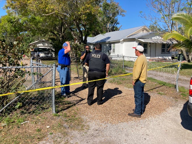 Fort Pierce Police on Feb. 14, 2023, investigate a "suspicious death" in the 400 block of South 18th Street. A body was found there a day earlier.