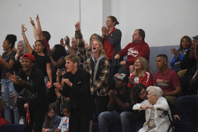 Morningside Academy falls to St. Edward’s School 54-47 in a boys high school basketball game on Friday, Feb. 10, 2023, during the 2a district 13 final.