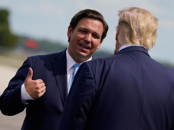 One Democrat likened Republican-leaning Florida to a "chew toy," for both Gov. Ron DeSantis and former President Donald Trump.