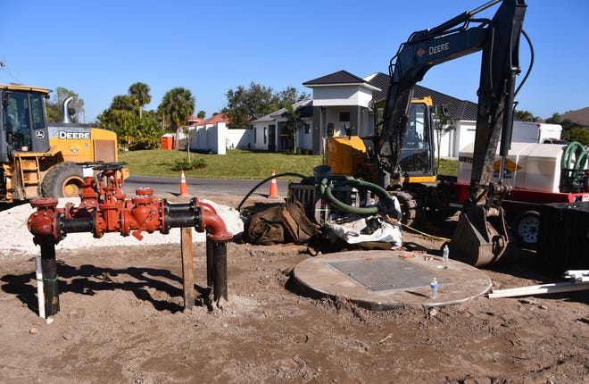 A septic-to-sewer project going in along Topsail Drive in Suntree, just east of U.S. 1, will reduce excess nitrogen to the Indian River Lagoon, near Indian River Isles in Rockledge.