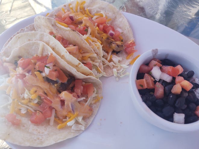 Who doesn’t love a good fish taco?  Sebastian Saltwater takes it up another notch with shredded cabbage, pico de gallo, shredded cheese and mango habanero sauce.