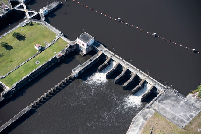The Army Corps of Engineers reopened the St. Lucie Lock and Dam on Friday, March 10, 2023. That allows excess Lake Okeechobee water to flow into the St. Lucie River in Stuart.