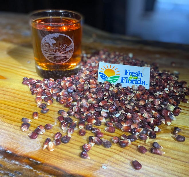 Indian River Distillery, which opened March 8 at the Vero Beach Regional Airport, distills red corn to make its own whiskey.