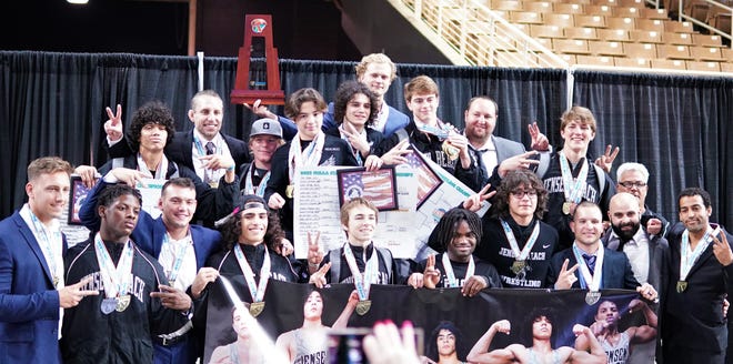 Jensen Beach swept the 1A state wrestling championships for the second year in a row, completing the double of state duals and individual titles on Saturday, Mar. 4, 2023 at Silver Spurs Arena in Kissimmee.