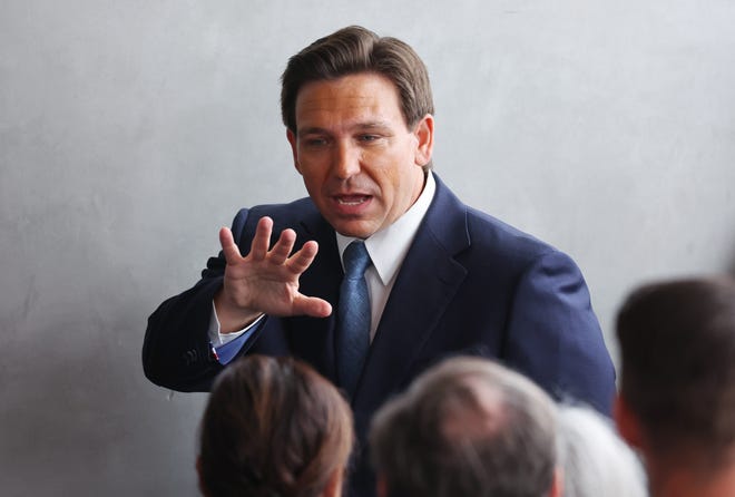 Gov. Ron DeSantis opened the 2023 legislative session Tuesday at the Florida Capitol.