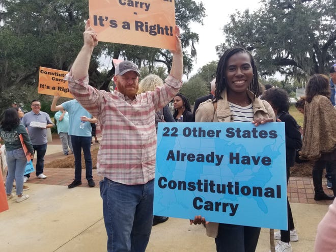 File photo. 2022 demonstration at the Capitol for open carry