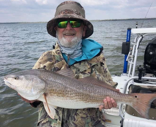 Gene Zartman joined Art Mowery for a day of catch-and-release redfish action in Oak Hill this past week.
