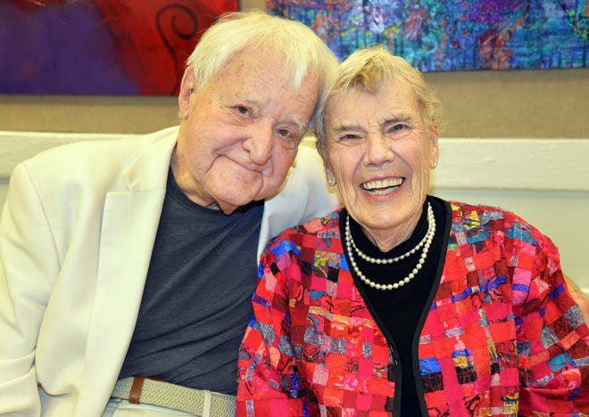 John and Rachel Jakes at the sixth annual Library Foundation for Sarasota County luncheon in February 2018.