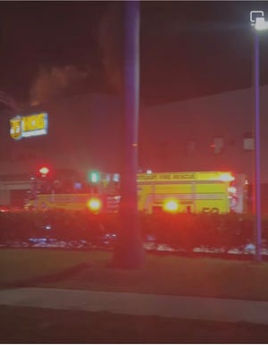 At least two explosions igniting a large fire were reported at HOG Technologies at Southeast Commerce Avenue and Southeast Market Place late Friday night, March 17, 2023.