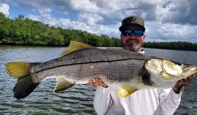 Lewis Arnold of Vero Beach caught and released this 41-inch snook March 20, 2023.