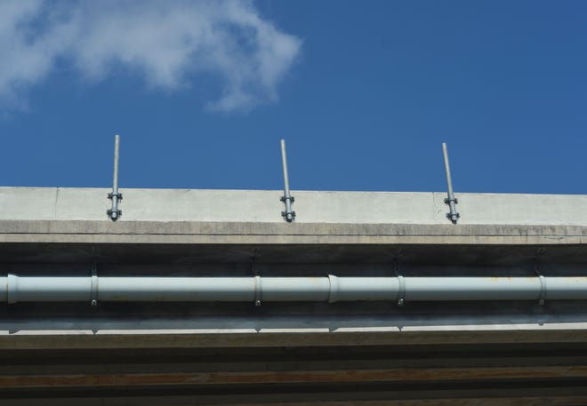 The A.B. Michael Bridge in Wabasso is seen on Tuesday, Feb. 28, 2023. After more than a year of delays, installation of the $1.4 million safety railing begins on March 31. The fence is designed to protect pedestrians and bicyclists as they cross from the mainland to the barrier island.