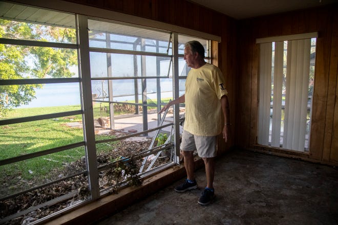 Six months after the storm, Rod Quinlan describes how the river water crashed through their windows during Hurricane Ian during a visit back to the house he shared with his wife Cynthia.