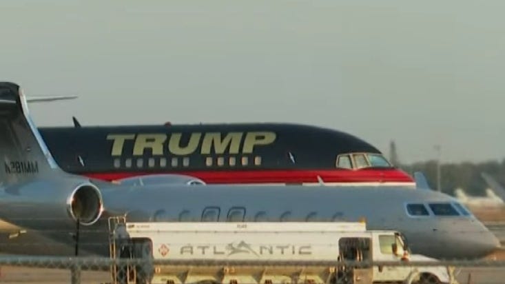 WATCH LIVE: Former president Donald Trump’s plane soon to deprt West Palm Beach Airport for New York
