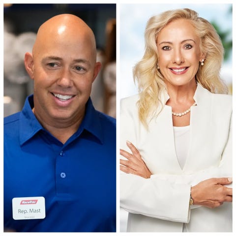 U.S. Rep. Brian Mast, a Fort Pierce Republican, faces Corinna Balderramos Robinson, a Port St. Lucie Democrat, for the U.S. House District 21 congressional seat representing Martin, St. Lucie and parts of Palm Beach counties in the general election on Nov. 8, 2022.