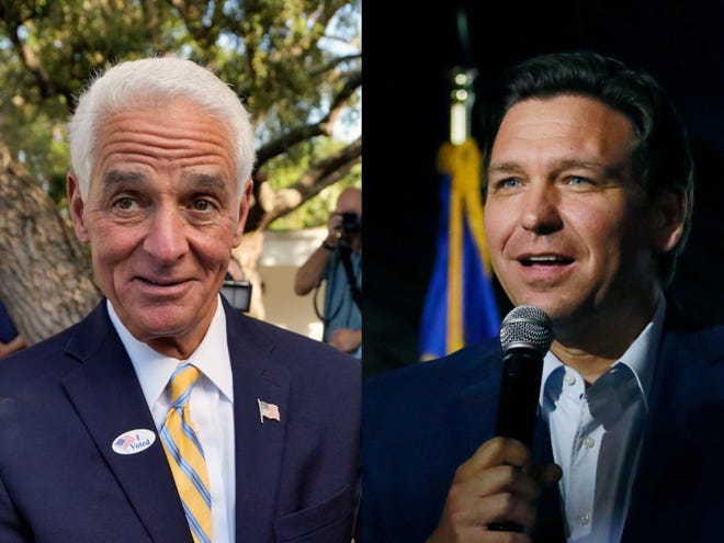 Republican Gov. Ron DeSantis holds a double-digit lead over Democrat Charlie Crist in a new poll.
