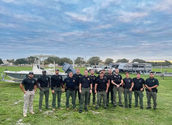 A team of 12 deputies went to Charlotte County Oct. 1, 2022,  in Southwest Florida  to help with Hurricane Ian recovery efforts.