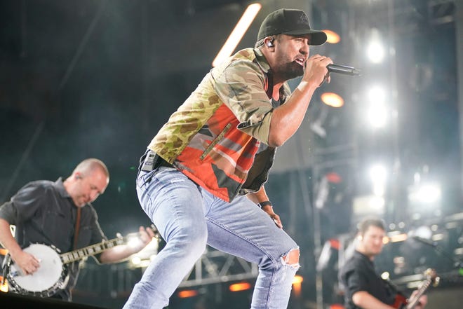 Luke Bryan performs during CMA Fest at Nissan Stadium Saturday, June 11, 2022, in Nashville, Tenn.