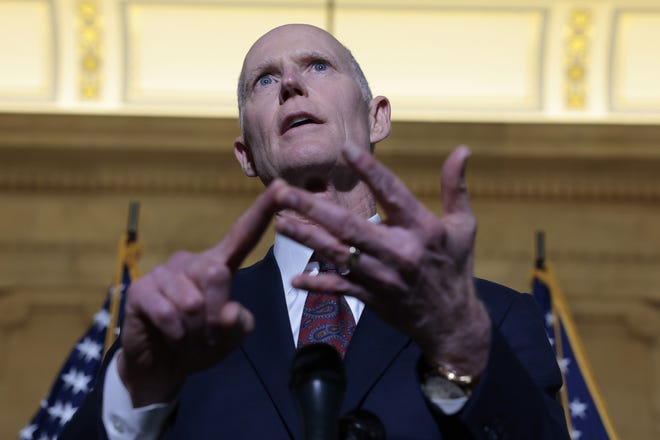 Florida Sen. Rick Scott voted against a stop-gap spending bill that included money for Hurricane Ian recovery. Now he says Senate must do more.