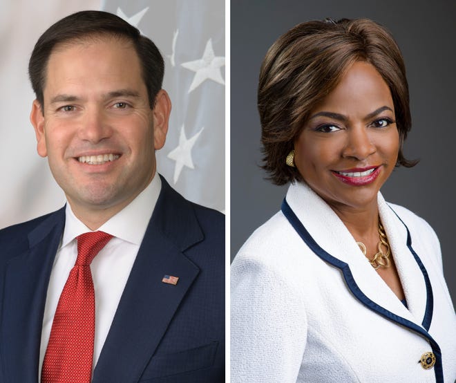 Incumbent Republican U.S. Sen. Marco Rubio leads Democratic challenger Val Demings in a new Mason-Dixon poll, but his support is below 50%.