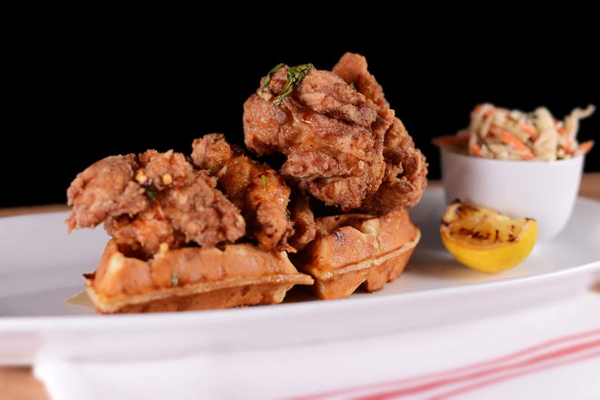 A Coolinary Cafe favorite: fried chicken and waffles. SOUTH MOON PHOTOGRAPHY