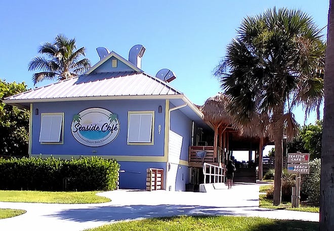 Seaside Cafe is located directly on Stuart Beach.