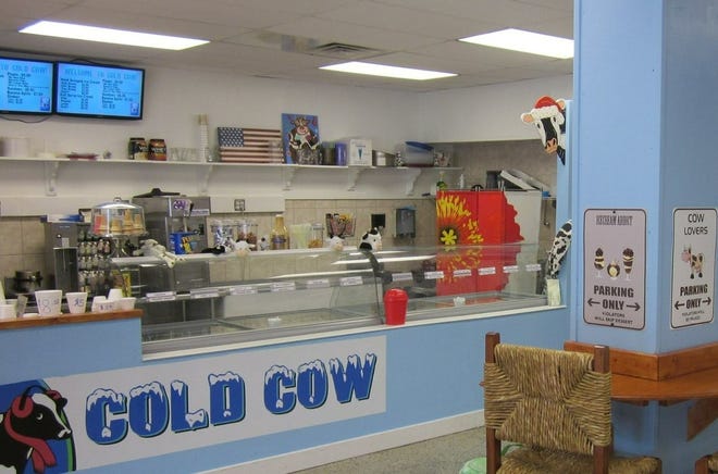 A photo from 2015 shows the inside of the Cold Cow ice cream parlor in St. Augustine.