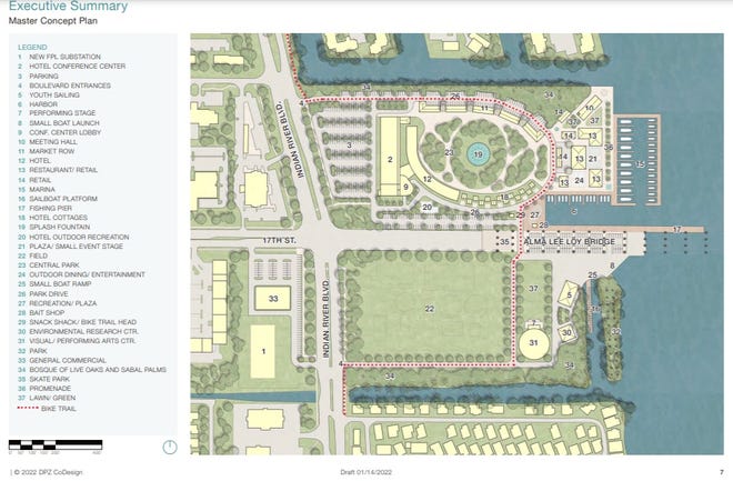 The centerpiece of the Three Corners plan as of Jan. 14, 2022, was a high-quality hotel interconnected with a large area open to the public, including restaurants and retail.