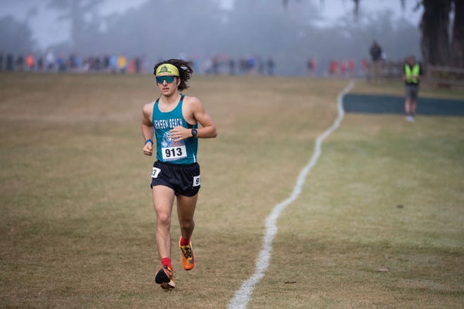 Jensen Beach senior Justin Cannata competes in the cross country state championships at Apalachee Regional Park on Saturday, Nov. 5, 2022.