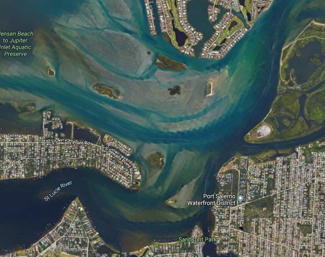 Officials said a boat crash in the Atlantic Intracoastal Waterway near Sandspirit Park and Sewall's Point sent two people to a hospital Sunday with serious injuries.
